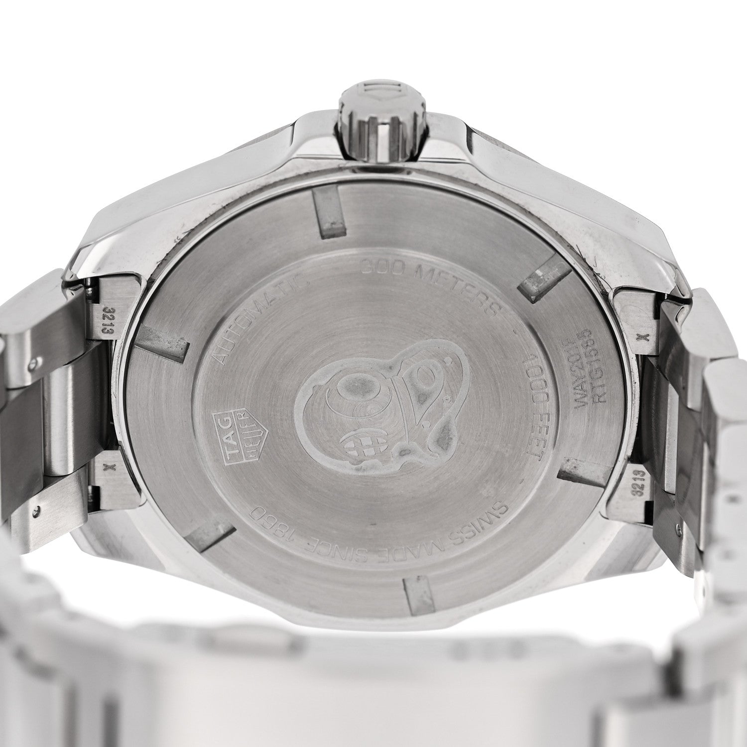 Tag Heuer Stainless Steel 43mm Aquaracer 300M Automatic Watch Black WAY201F 4 of 4