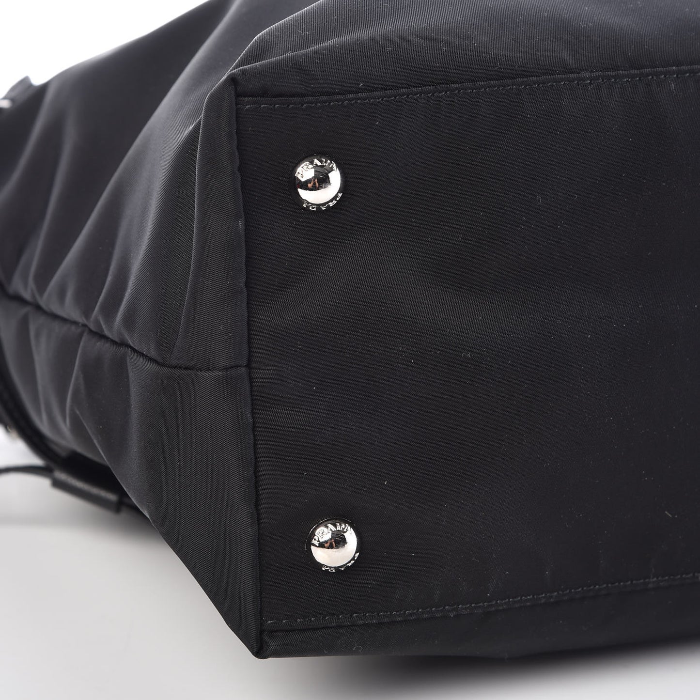 Tessuto Nylon Saffiano Tote Black