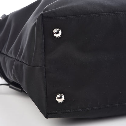 Prada Tessuto Nylon Saffiano Tote Black 9 of 10