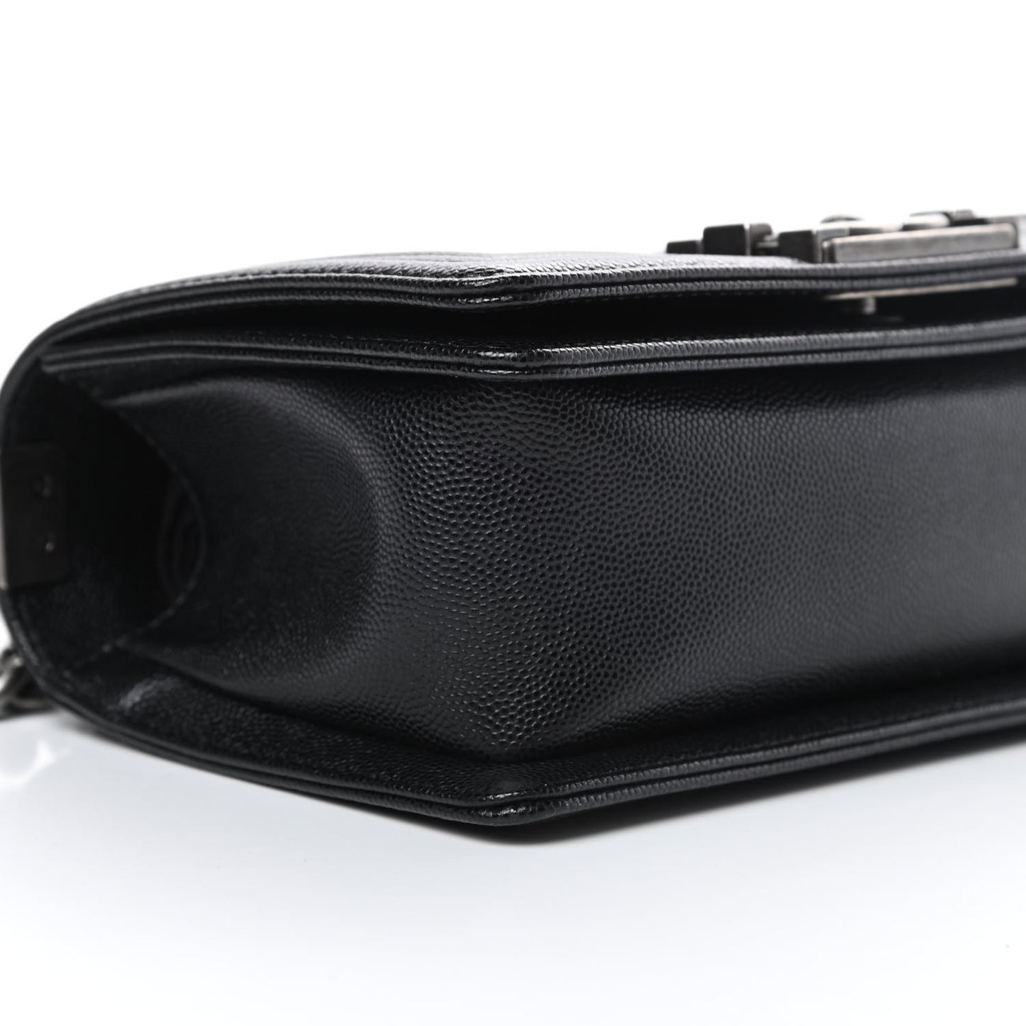 Caviar Quilted Small Boy Flap Black