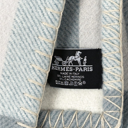 Hermes Wool Cashmere Ithaque Blanket Gris Perle 3 of 3