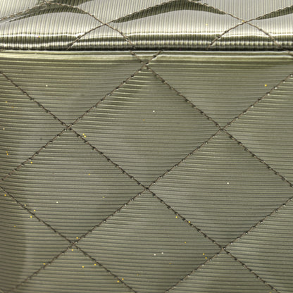 Chanel Striated Patent Quilted Jumbo Double Flap Green 10 of 12