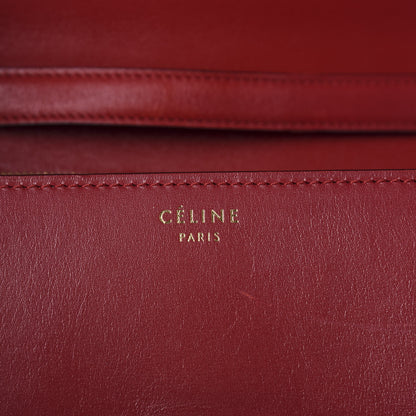 Celine Box Calfskin Medium Classic Box Flap Bag Red 7 of 9