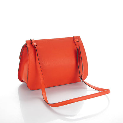 Gucci Cellarius Calfskin Medium Bamboo Daily Flap Shoulder Bag New Dark Orange 3 of 6