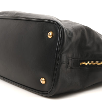 Prada Soft Calf Side Zip Tote Black 9 of 9