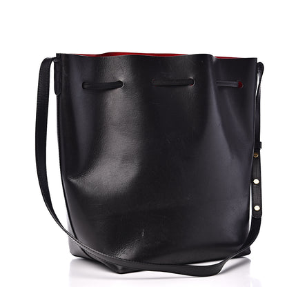 Mansur Gavriel Vegetable Tanned Calfskin Bucket Bag Black Flamma 3 of 17