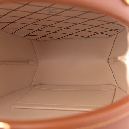 Louis Vuitton Calfskin Catogram Petite Boite Chapeau Tan 5 of 11