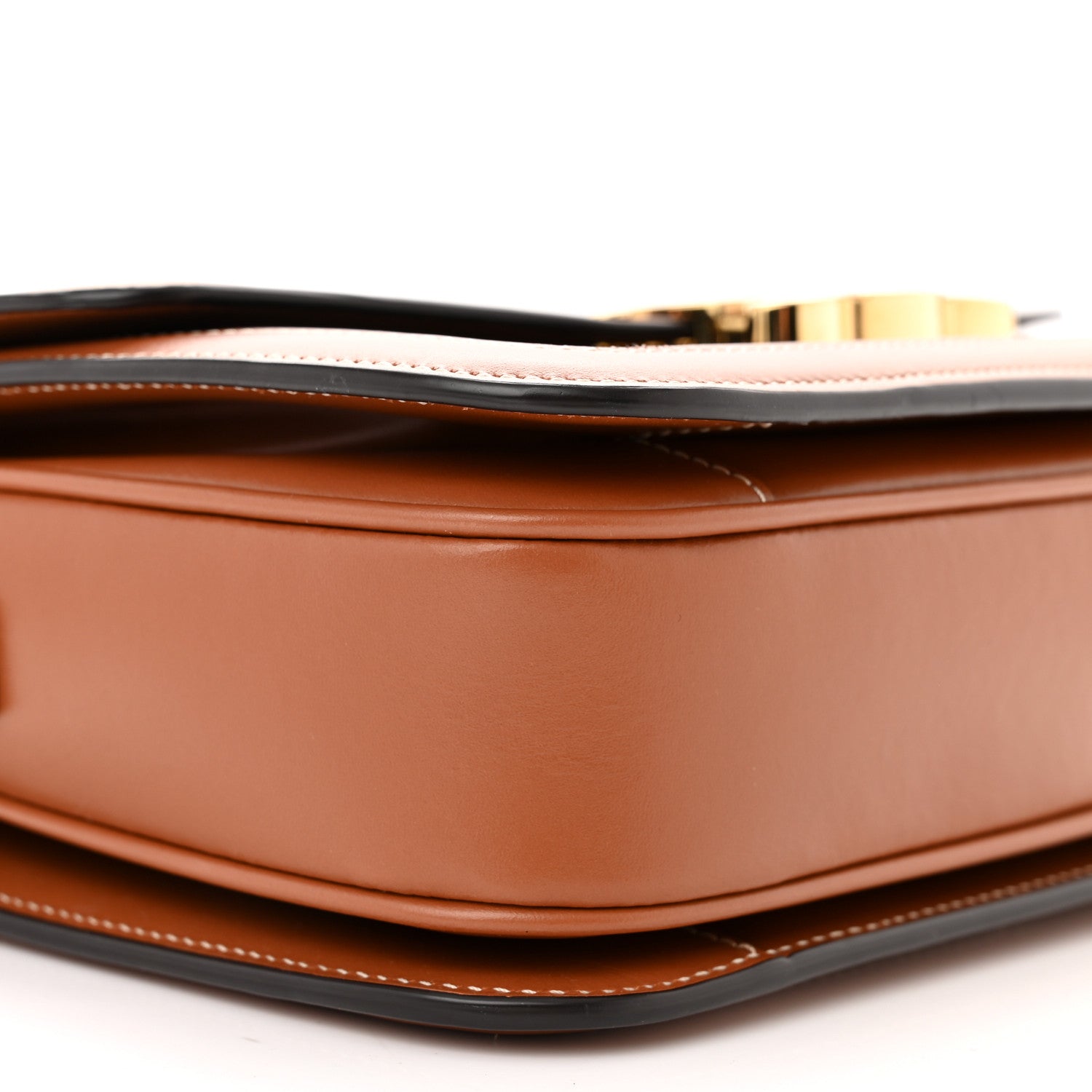 Celine Calfskin Triomphe Canvas Teen Triomphe Bag Tan 11 of 12