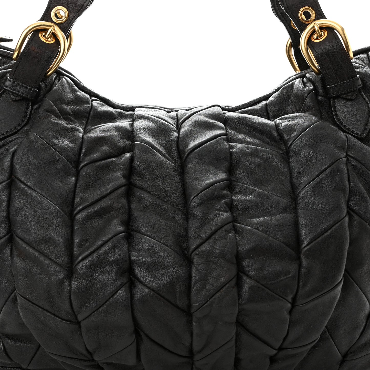 Nappa Large Patchwork Tote Black