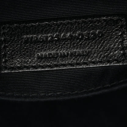 Saint Laurent Calfskin Matelasse Monogram Monochrome Lou Camera Bag Black 7 of 11