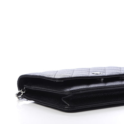 Chanel Caviar Quilted Wallet On Chain WOC Black 6 of 12