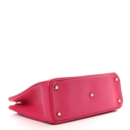 Christian Dior Smooth Calfskin Medium Diorissimo Tote Fuchsia 5 of 10