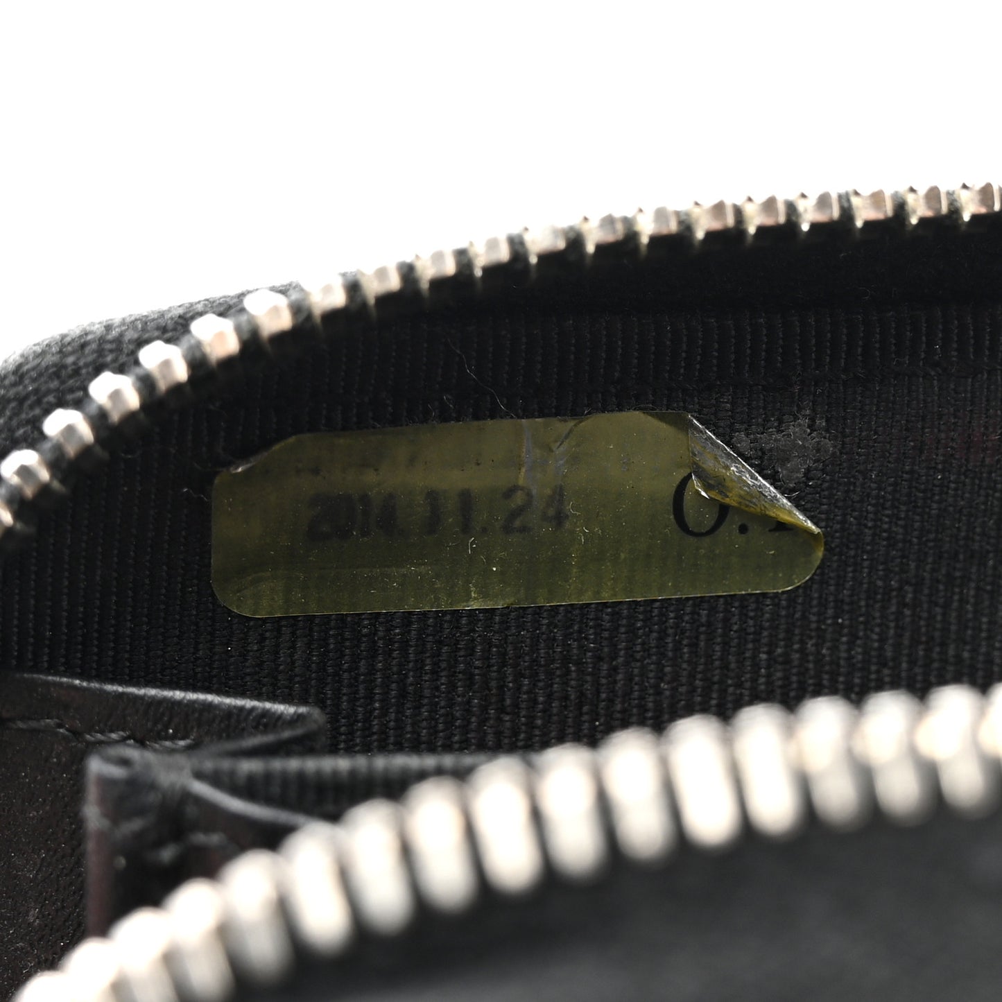 Caviar Quilted Zip Coin Purse Black