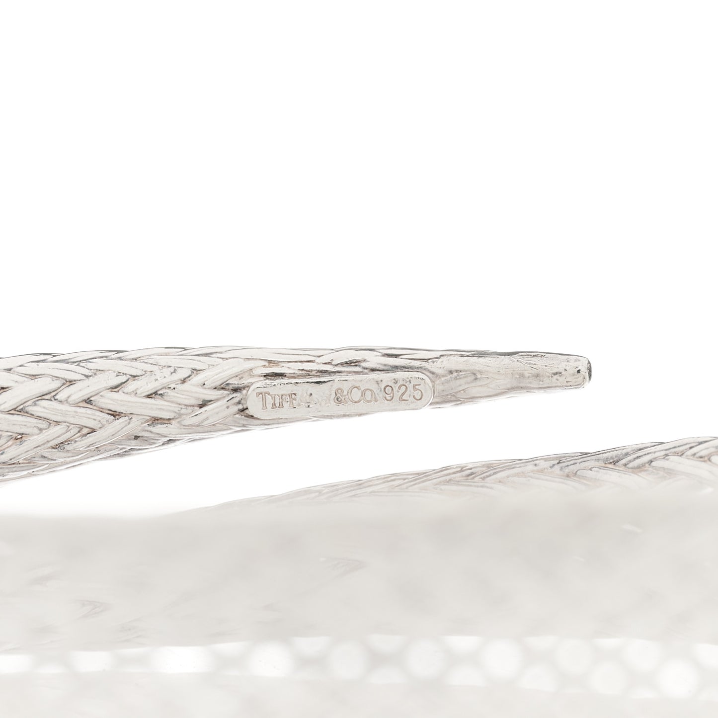 Sterling Silver Weave Bangle Bracelet