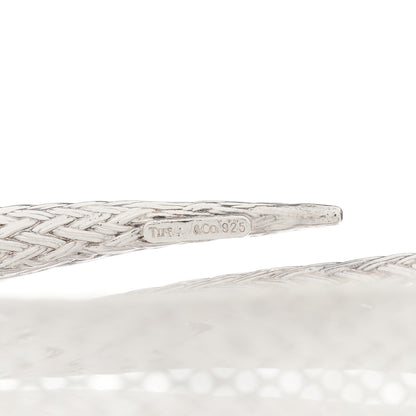 Tiffany Sterling Silver Weave Bangle Bracelet 3 of 3