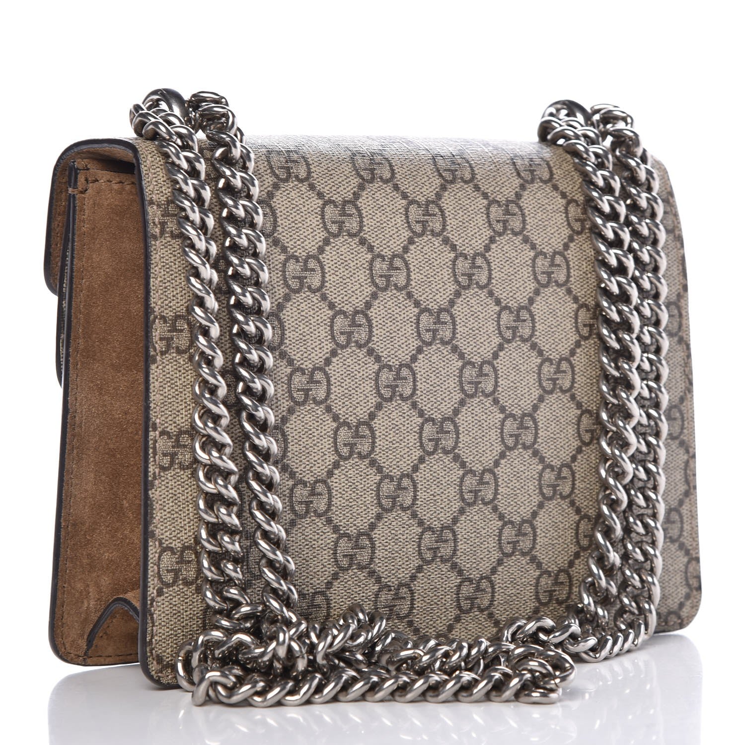 Gucci GG Supreme Monogram Mini Dionysus Shoulder Bag Taupe 3 of 8