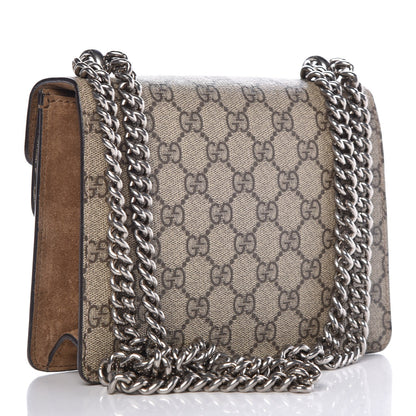 Gucci GG Supreme Monogram Mini Dionysus Shoulder Bag Taupe 3 of 8