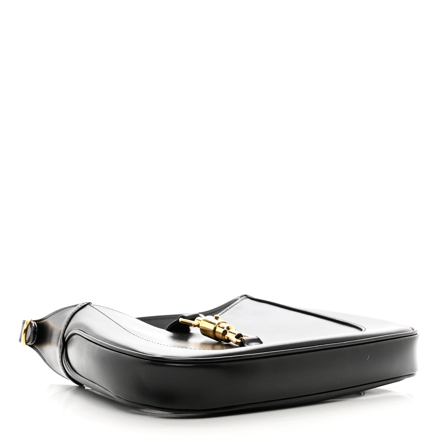 Gucci Boarded Dyana Lux Calfskin Small Jackie 1961 Hobo Black 4 of 11
