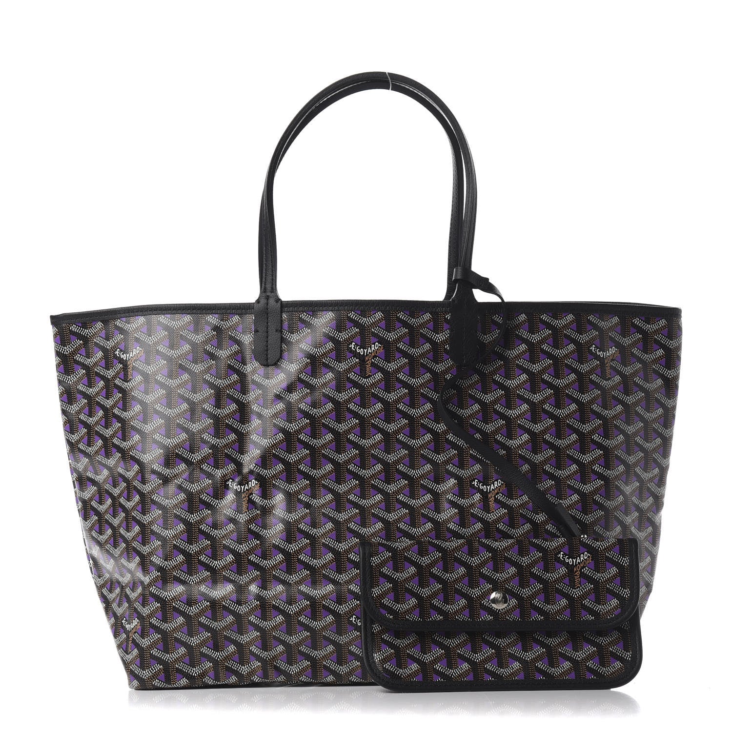 Goyard Goyardine Saint Louis Claire Voie PM Black Violet 1 of 9