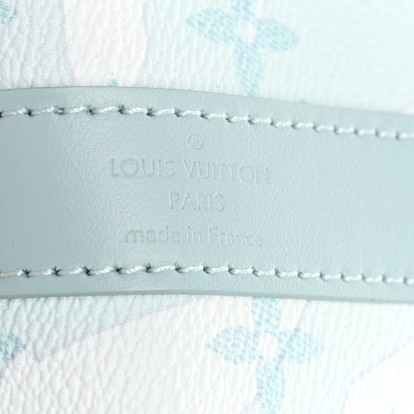 Monogram Aquagarden Keepall Bandouliere 50 Crystal Blue