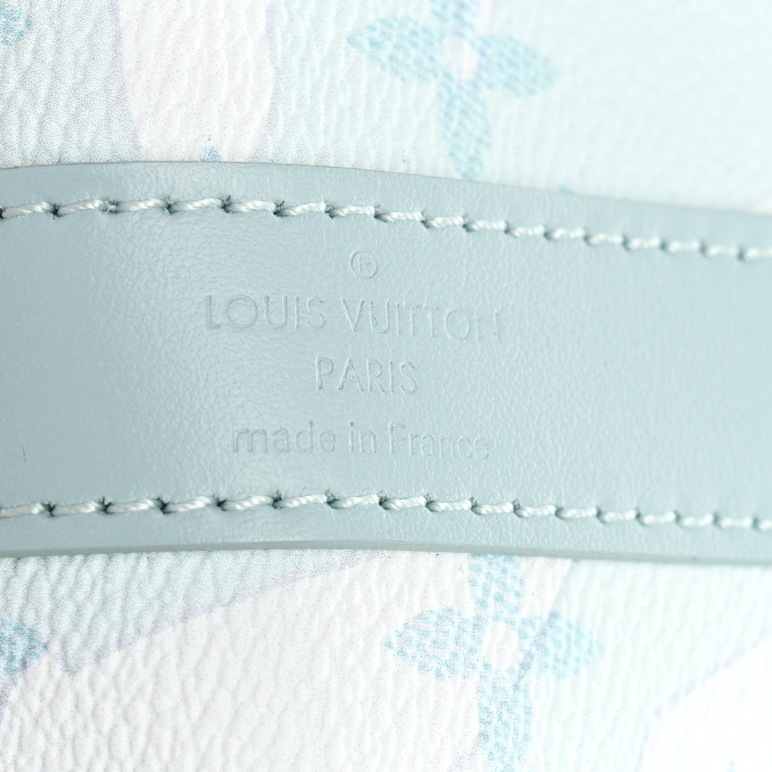 Louis Vuitton Monogram Aquagarden Keepall Bandouliere 50 Crystal Blue 5 of 8