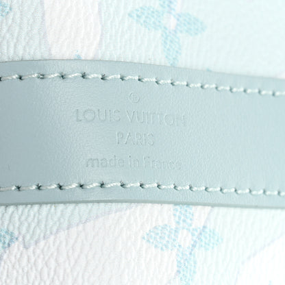 Louis Vuitton Monogram Aquagarden Keepall Bandouliere 50 Crystal Blue 5 of 8
