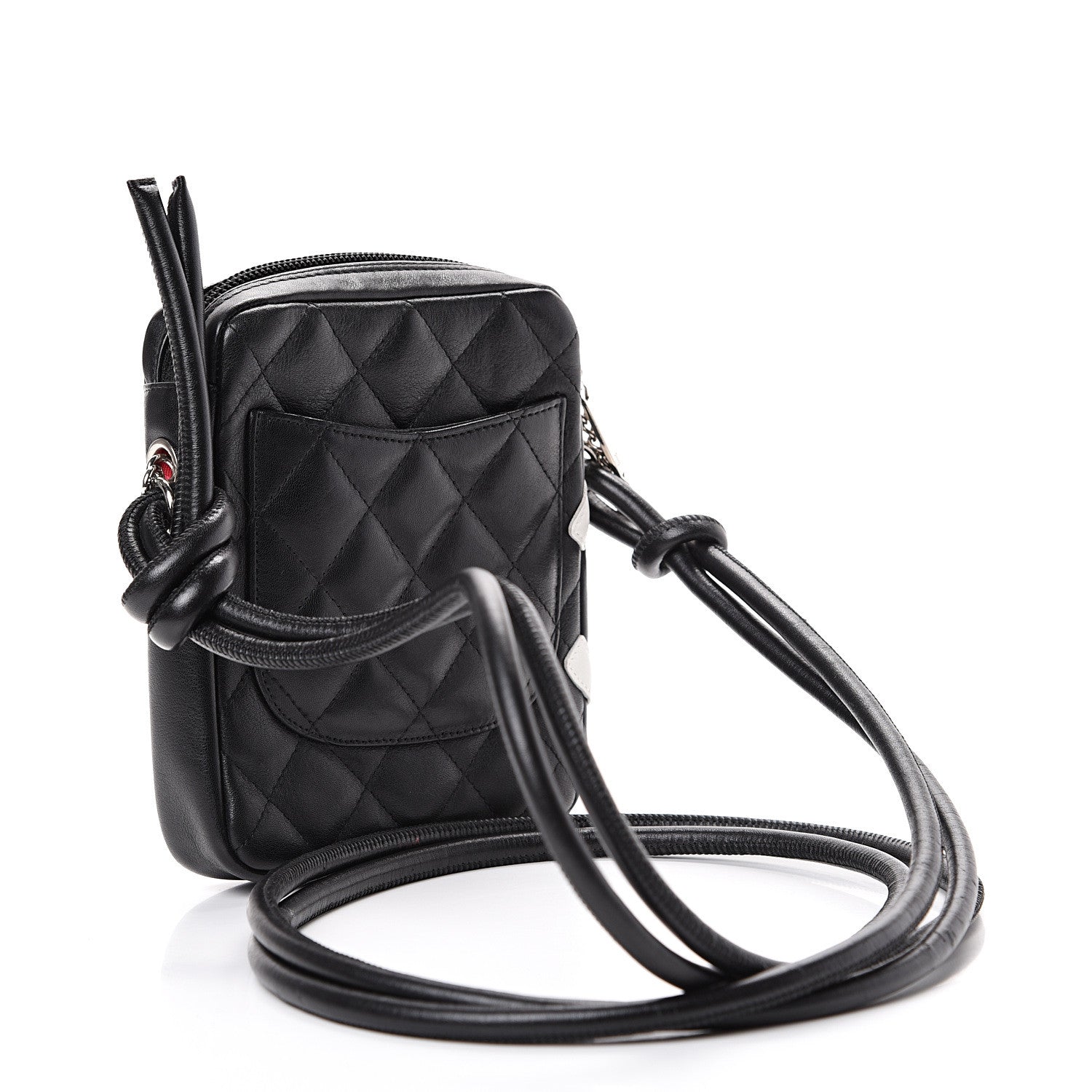 Chanel Calfskin Quilted Small Cambon Messenger Black White 2 of 12