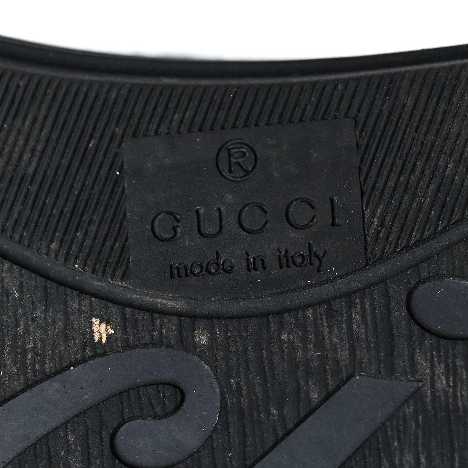 Gucci Monogram Mens High Top Sneakers 7.5 Black 8 of 10