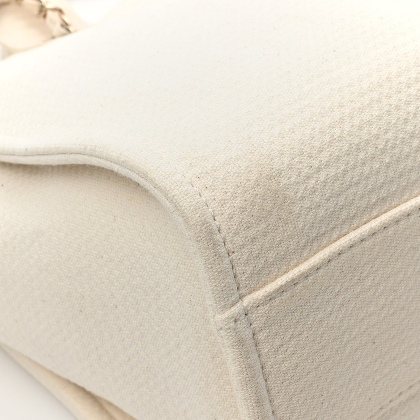 Mixed Fibers Small Deauville Tote White