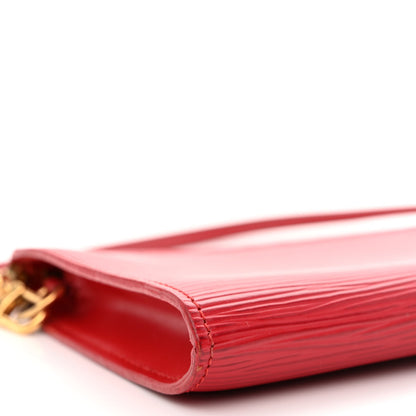 Louis Vuitton Epi Pochette Accessories 24 Castillan Red 9 of 10