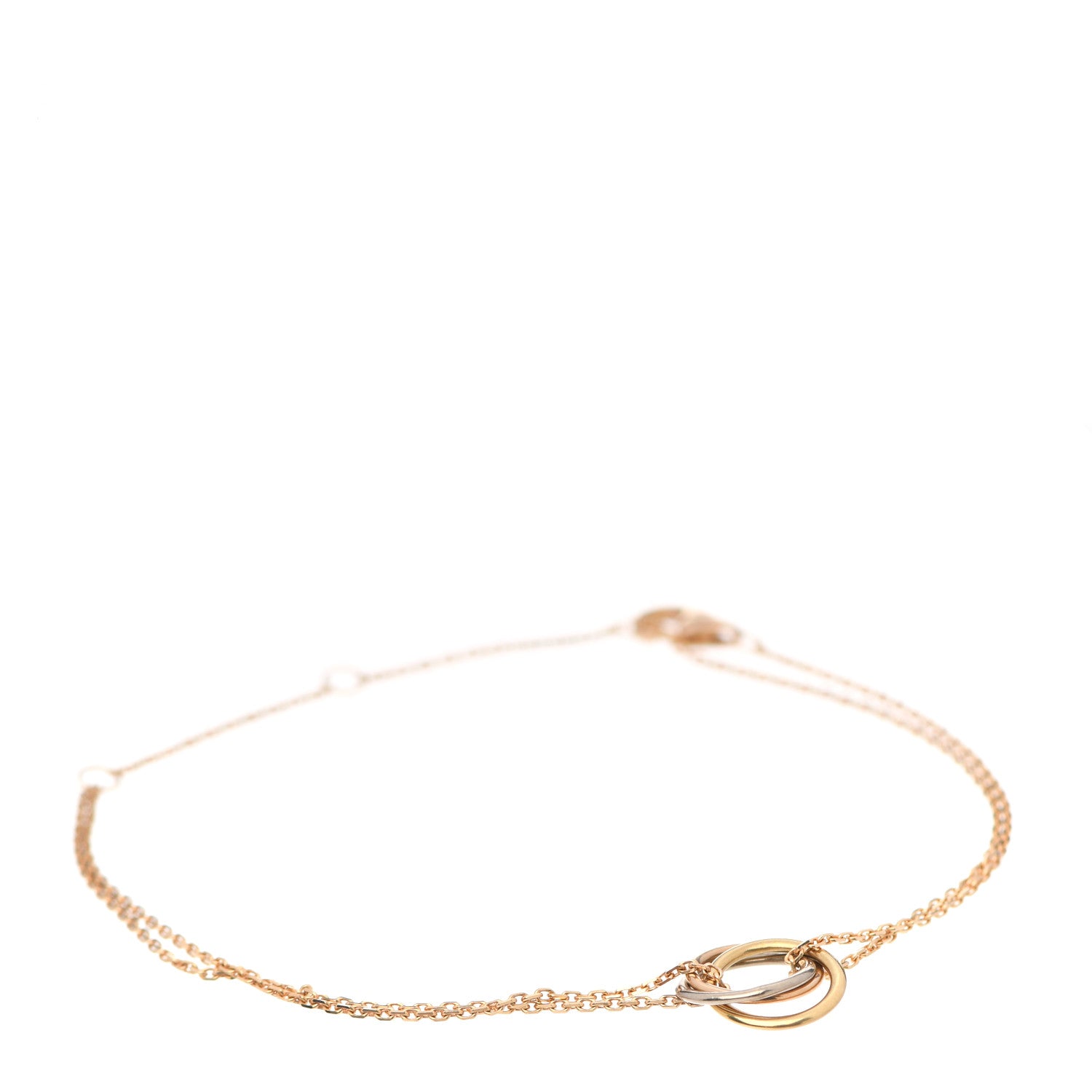 Cartier 18K Pink Yellow White Gold Trinity Bracelet 1 of 3