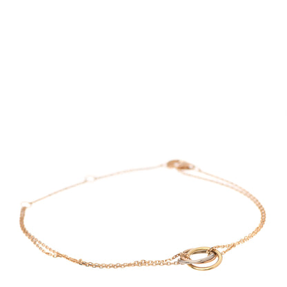 Cartier 18K Pink Yellow White Gold Trinity Bracelet 1 of 3