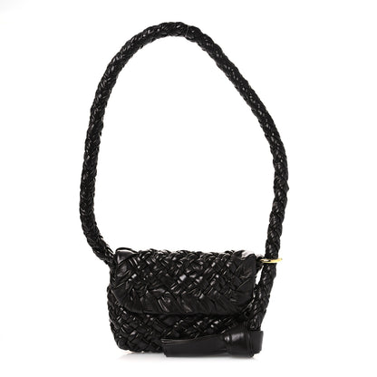 Bottega Veneta Calfskin Foulard Intreccio Kalimero Città Shoulder Bag Fondant 1 of 10