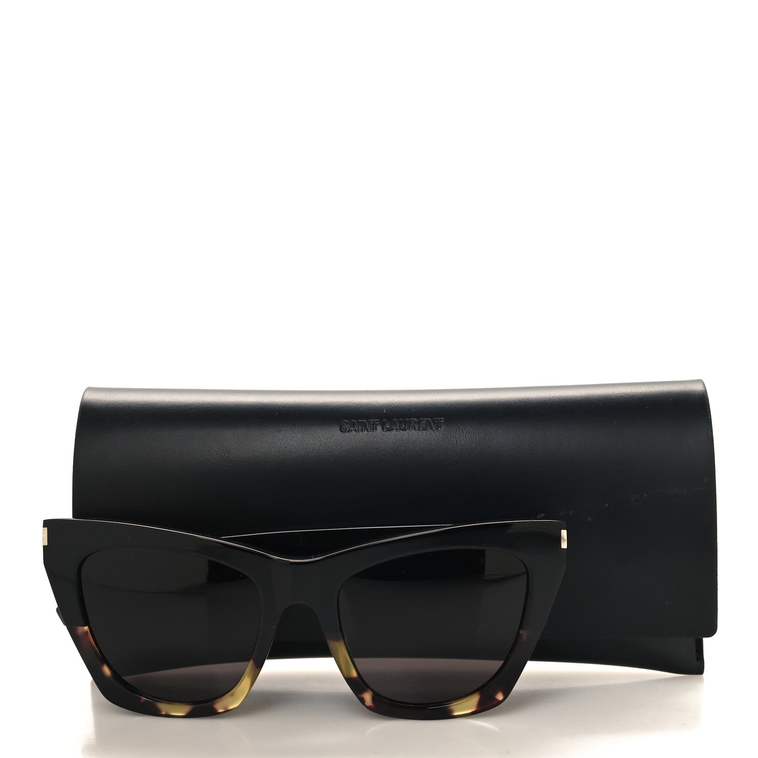 Saint Laurent New Wave SL214 Kate Cat Eye Sunglasses Black Havana 7 of 7