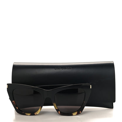 Saint Laurent New Wave SL214 Kate Cat Eye Sunglasses Black Havana 7 of 7