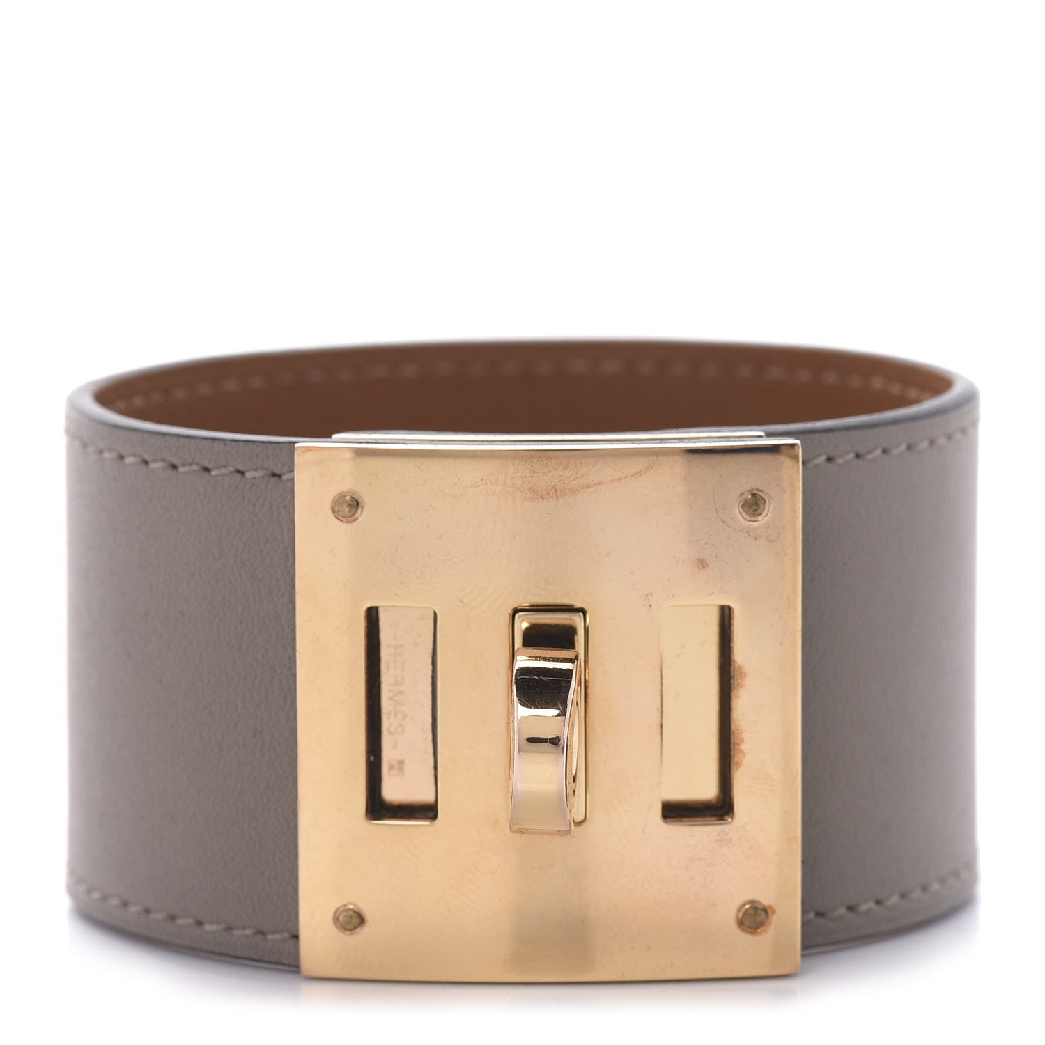 Hermes Swift Kelly Dog Bracelet T3 Gris Asphalte 1 of 6