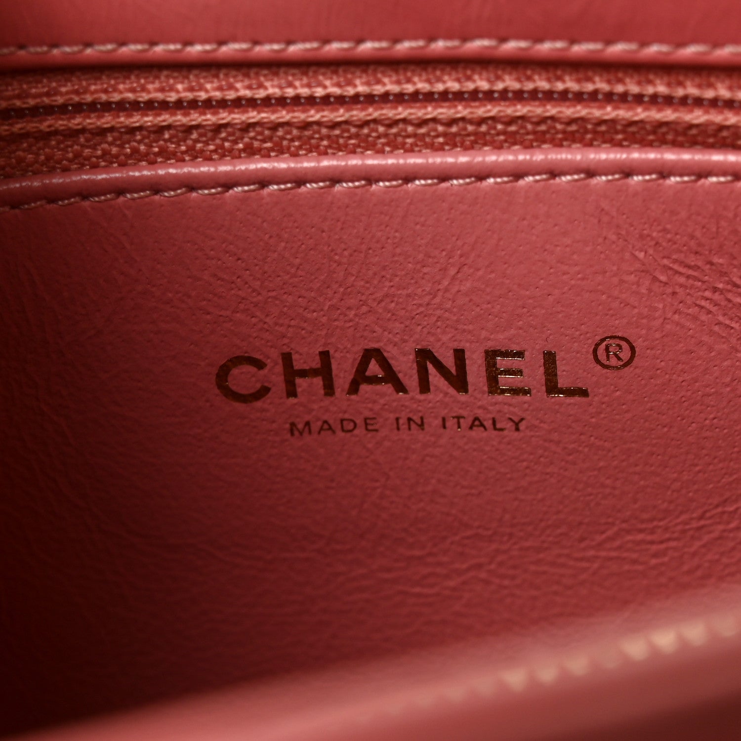 Chanel Calfskin Lizard Chevron Quilted Small Coco Handle Flap Pink 5 of 10