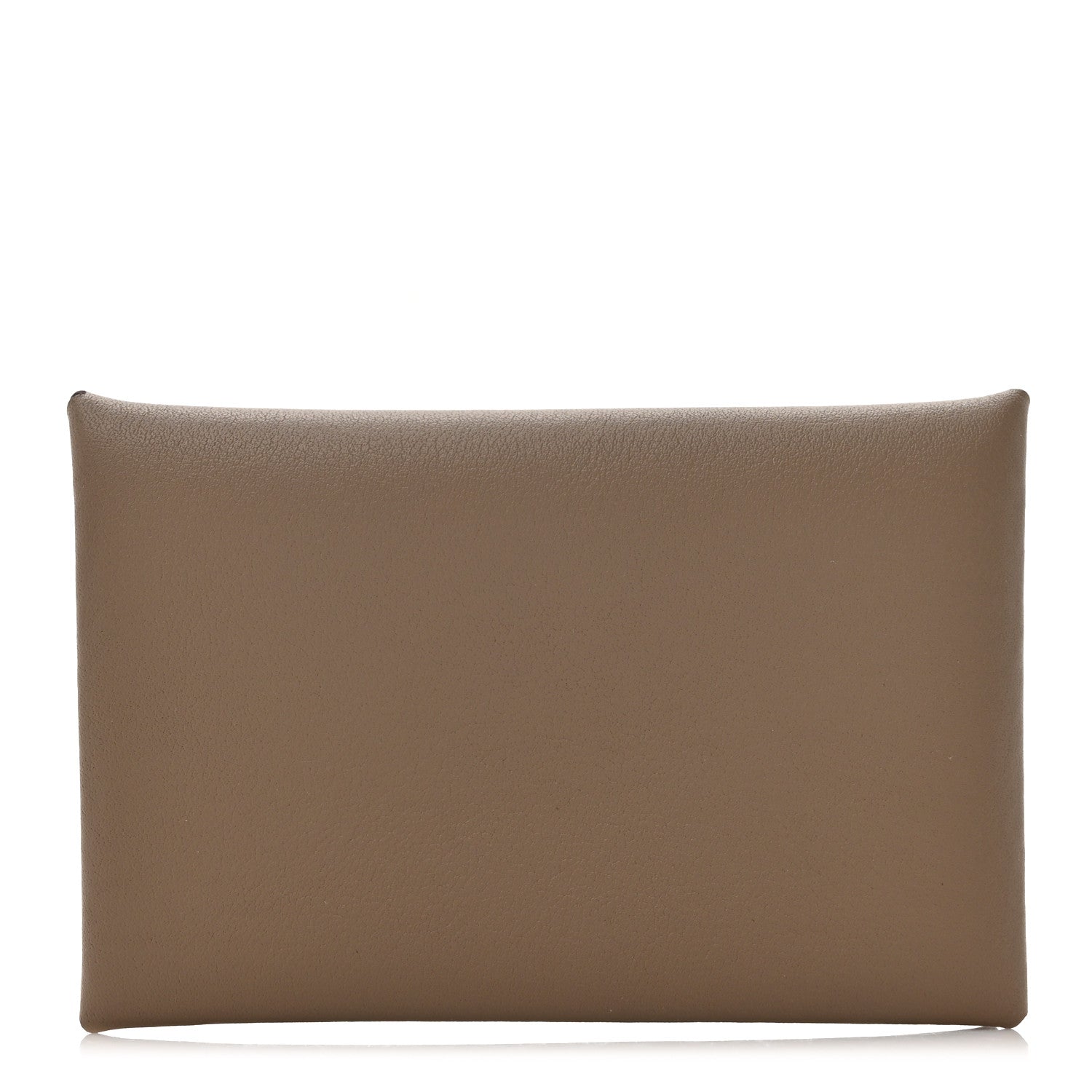 Hermes Swift Verso Calvi Card Case Etoupe Rouge H 1 of 9