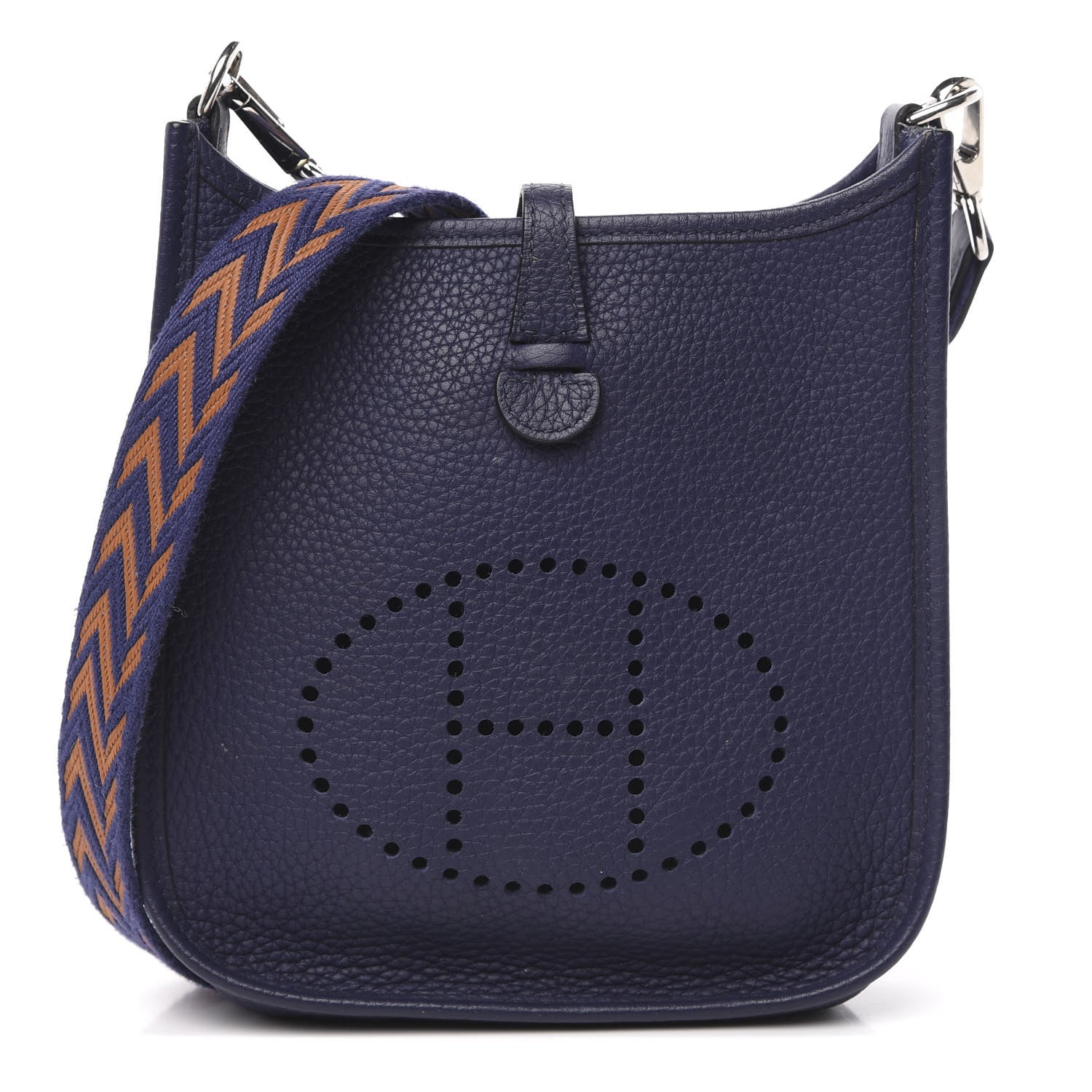 Hermes Taurillon Clemence Amazone Evelyne TPM Bleu Encre 1 of 12