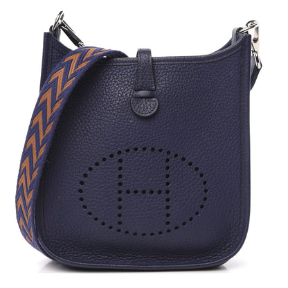 Hermes Taurillon Clemence Amazone Evelyne TPM Bleu Encre 1 of 12