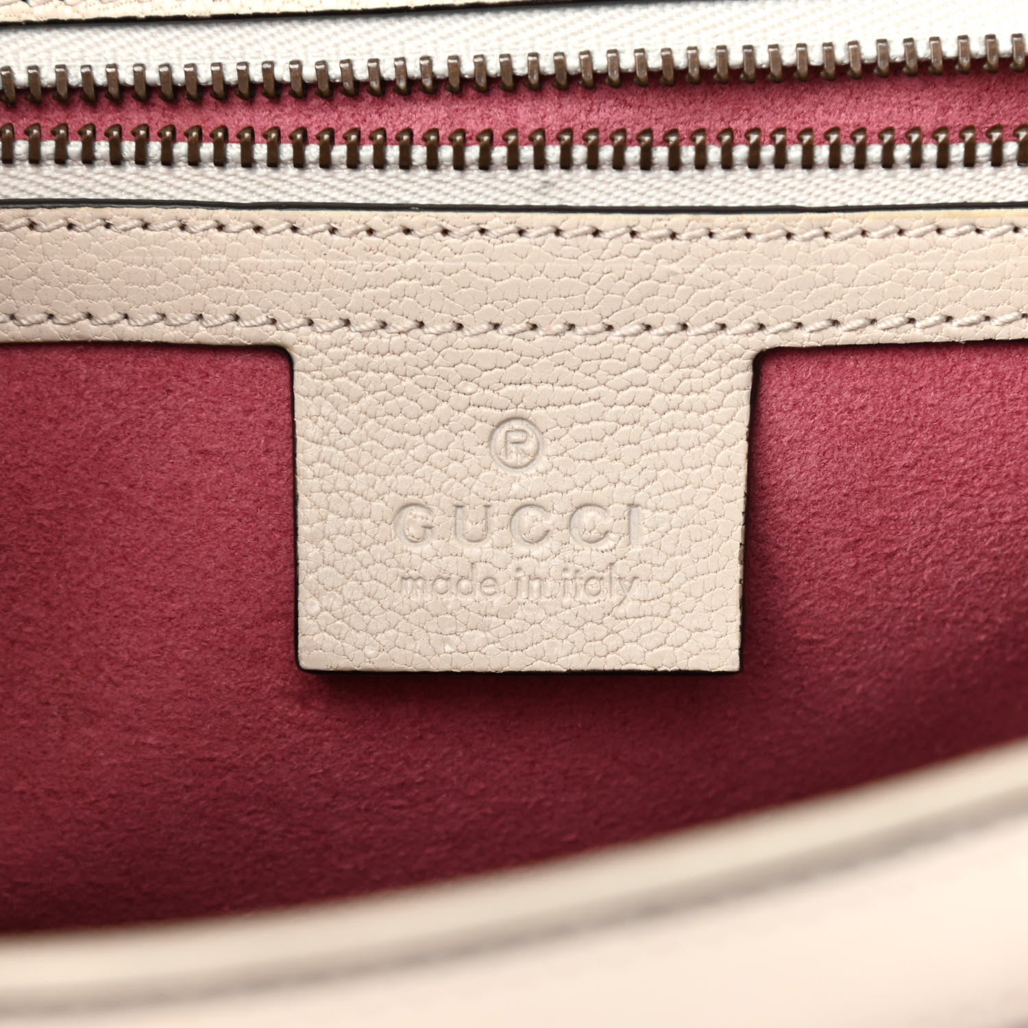 Gucci Calfskin Osiride Future Top Handle Bag Mystic White Hibiscus Red Black 6 of 14