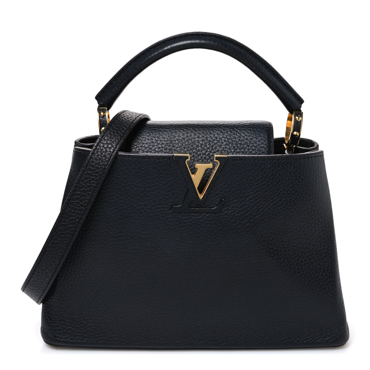 Louis Vuitton Taurillon Capucines BB Black 1 of 9