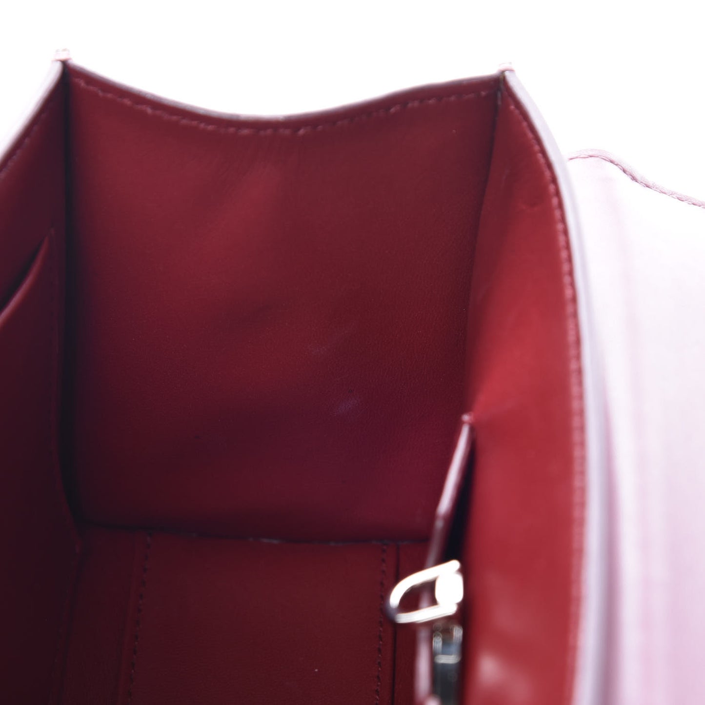 Calfskin Lucia Chain Shoulder Bag Pink