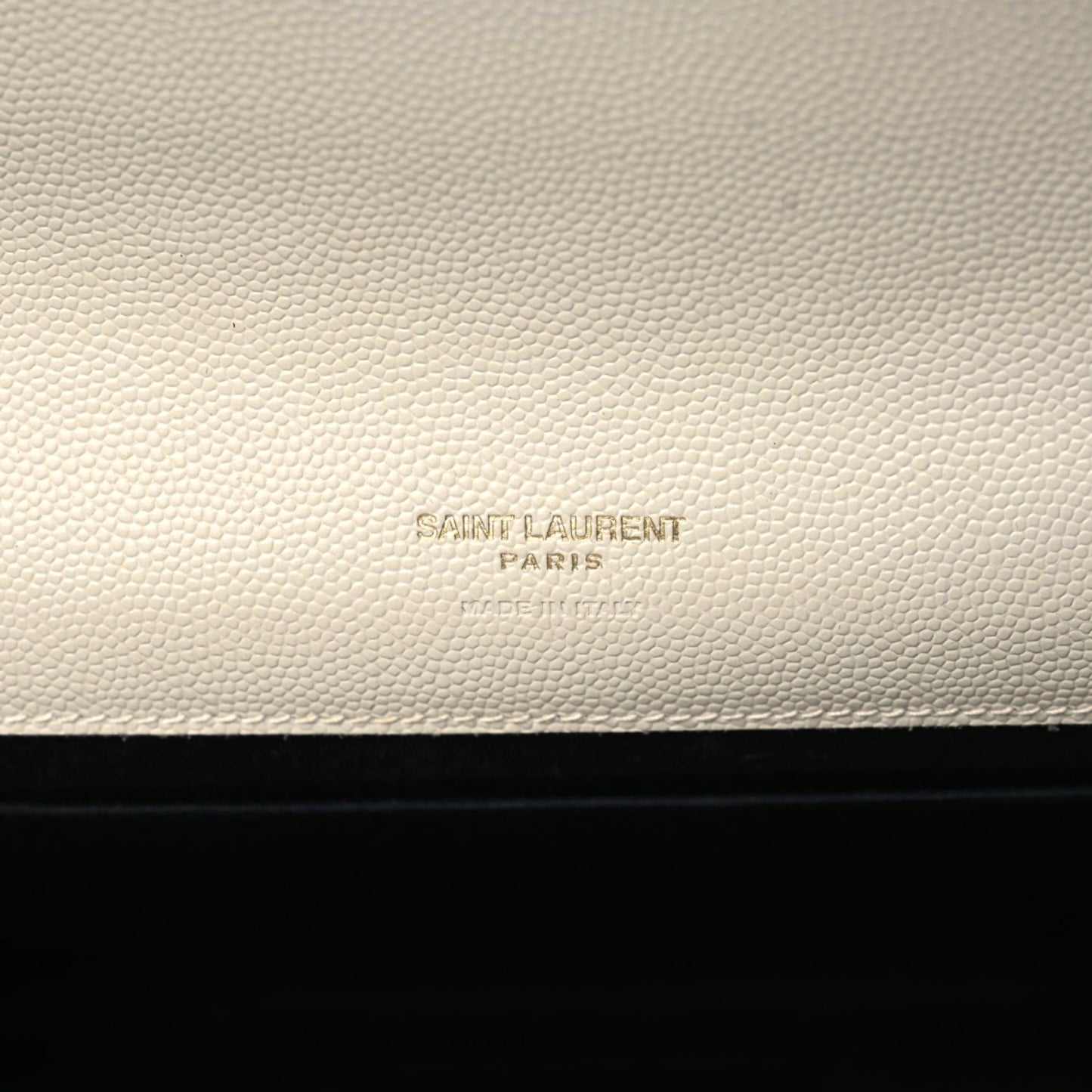 Grain De Poudre Matelasse Chevron Monogram Envelope Clutch Blanc Vintage