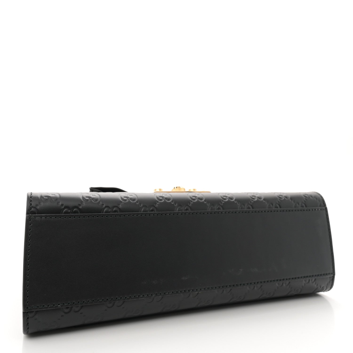 Gucci Guccissima Medium Padlock Shoulder Bag Black 4 of 13