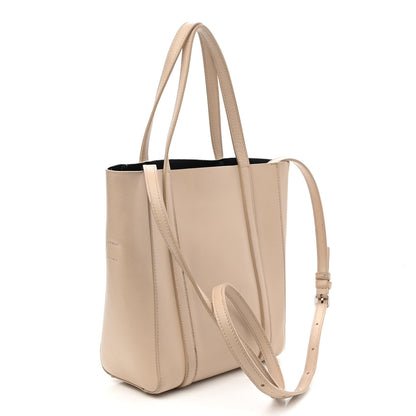 Balenciaga Smooth Calfskin Logo XXS Everyday Tote Light Beige Black 3 of 10