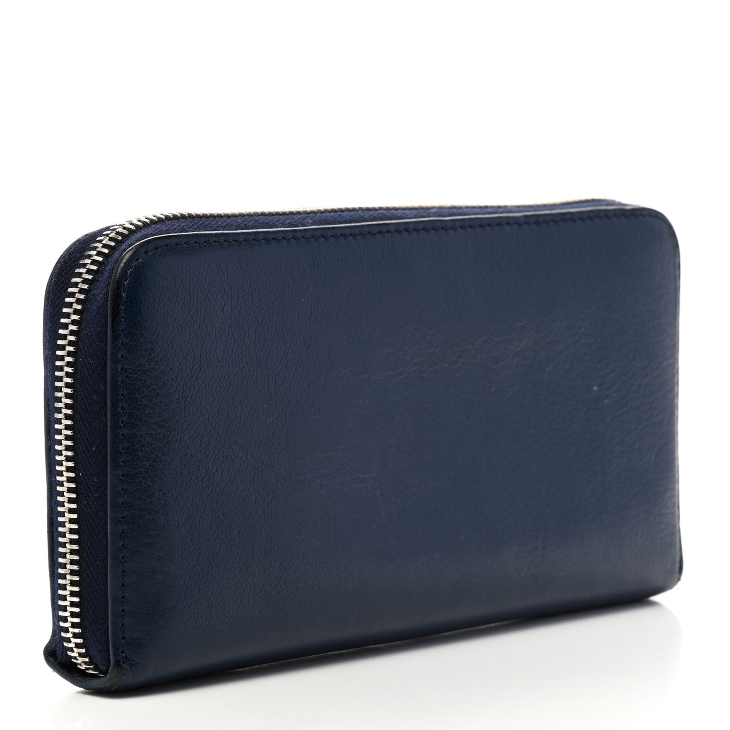 Sugar Goatskin Pandora Zip Around Wallet Night Blue