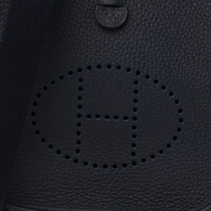 Hermes Taurillon Clemence Evelyne TPM Bleu Nuit 8 of 11