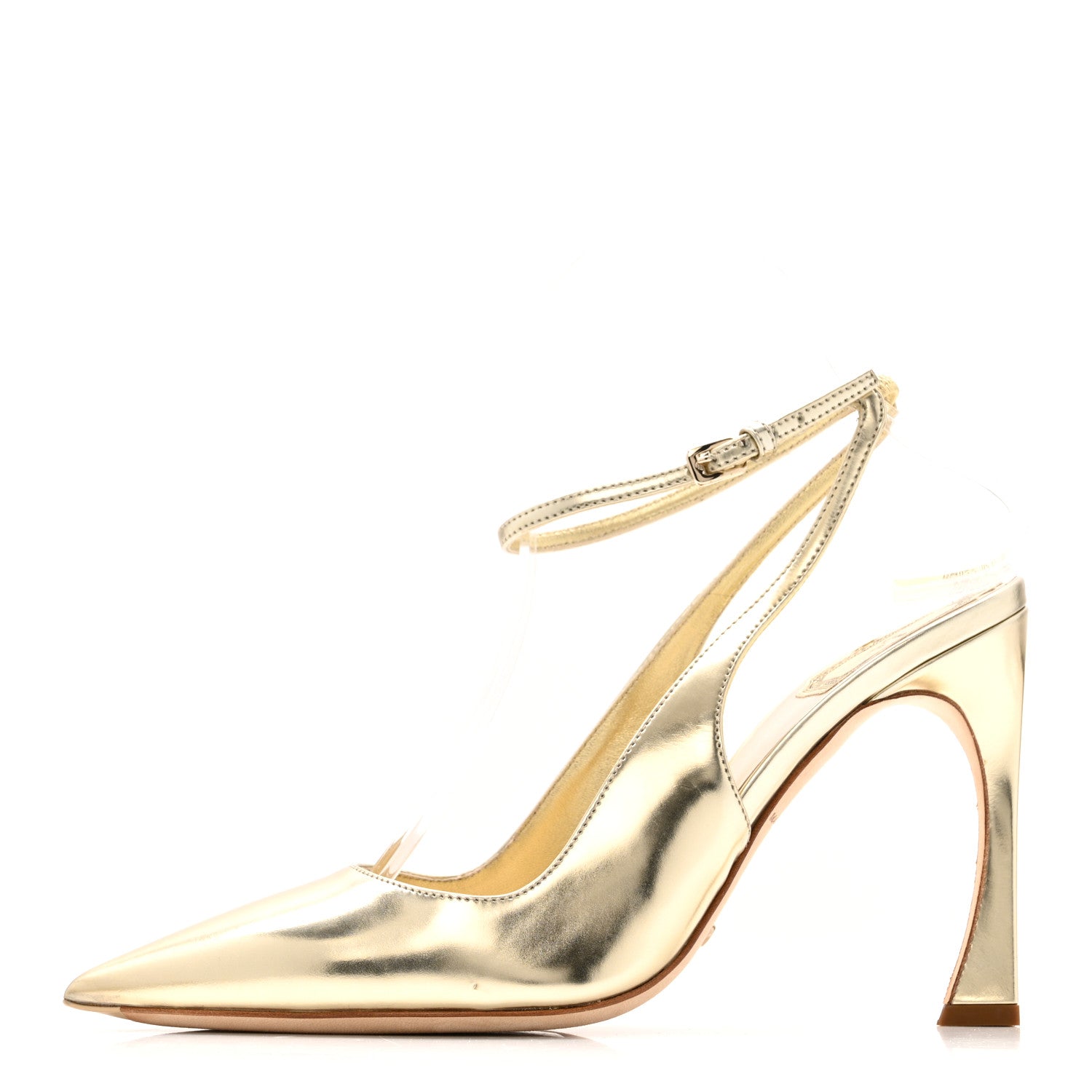 Christian Dior Metallic Songe 100mm Pumps 37 Or 1 of 12
