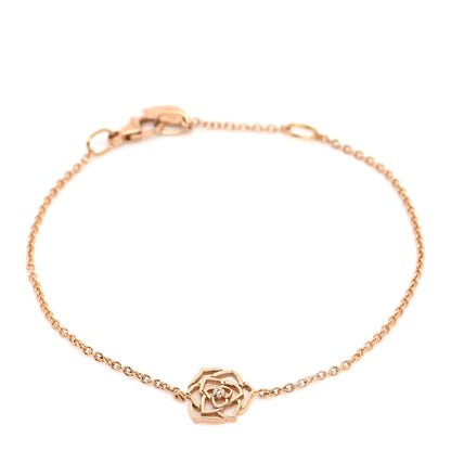 Piaget 18K Rose Gold Diamond Rose Bracelet 1 of 6